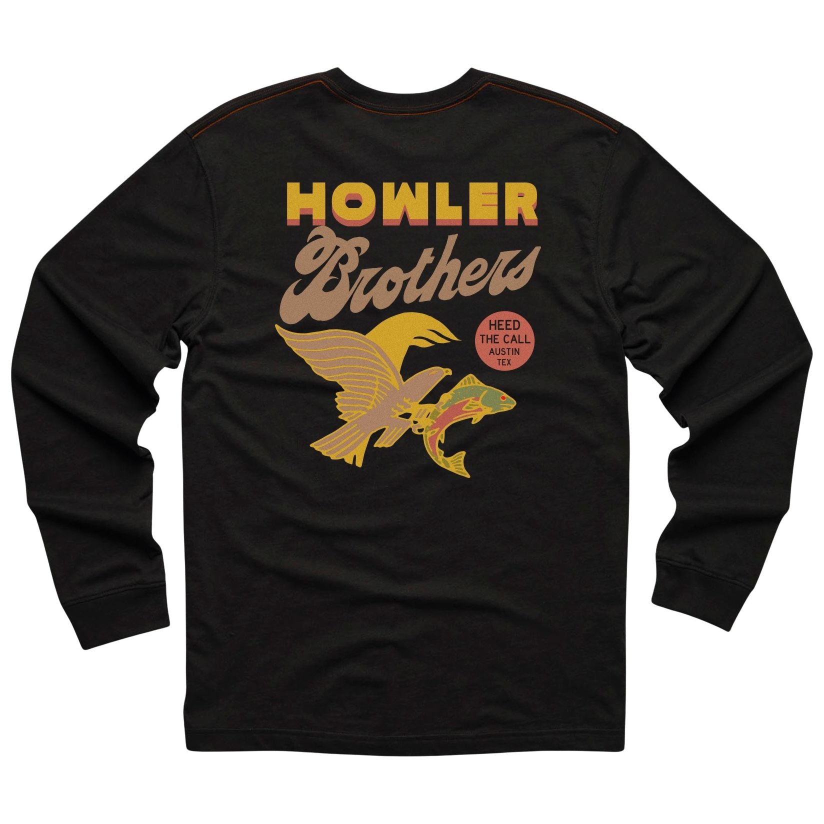 Howler Brothers Osprey Prey Longsleeve T-Shirt Black Image 01