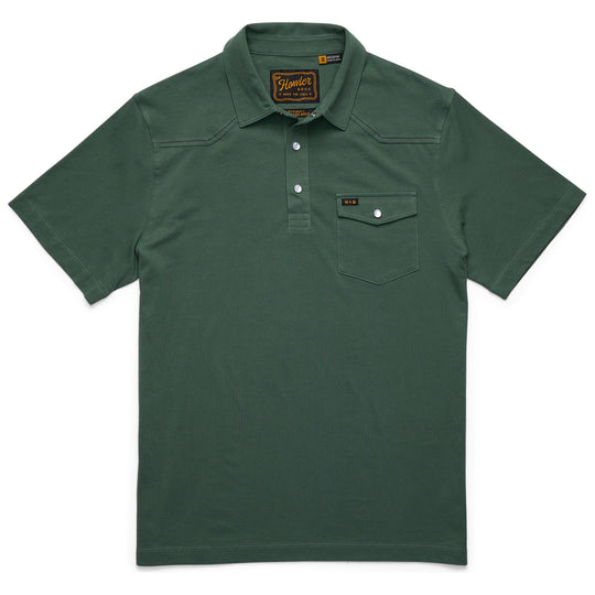 Howler Brothers Ranchero Polo Fern Green Image 01