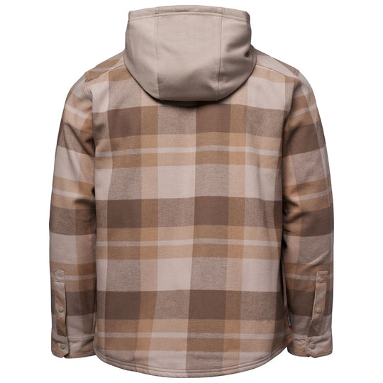 Simms Men's Coldweather Hooded Shacket Fitzgerald Plaid: Dolomite Image 02