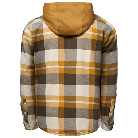 Simms Men's Coldweather Hooded Shacket Fitzgerald Plaid: Hickory Image 02