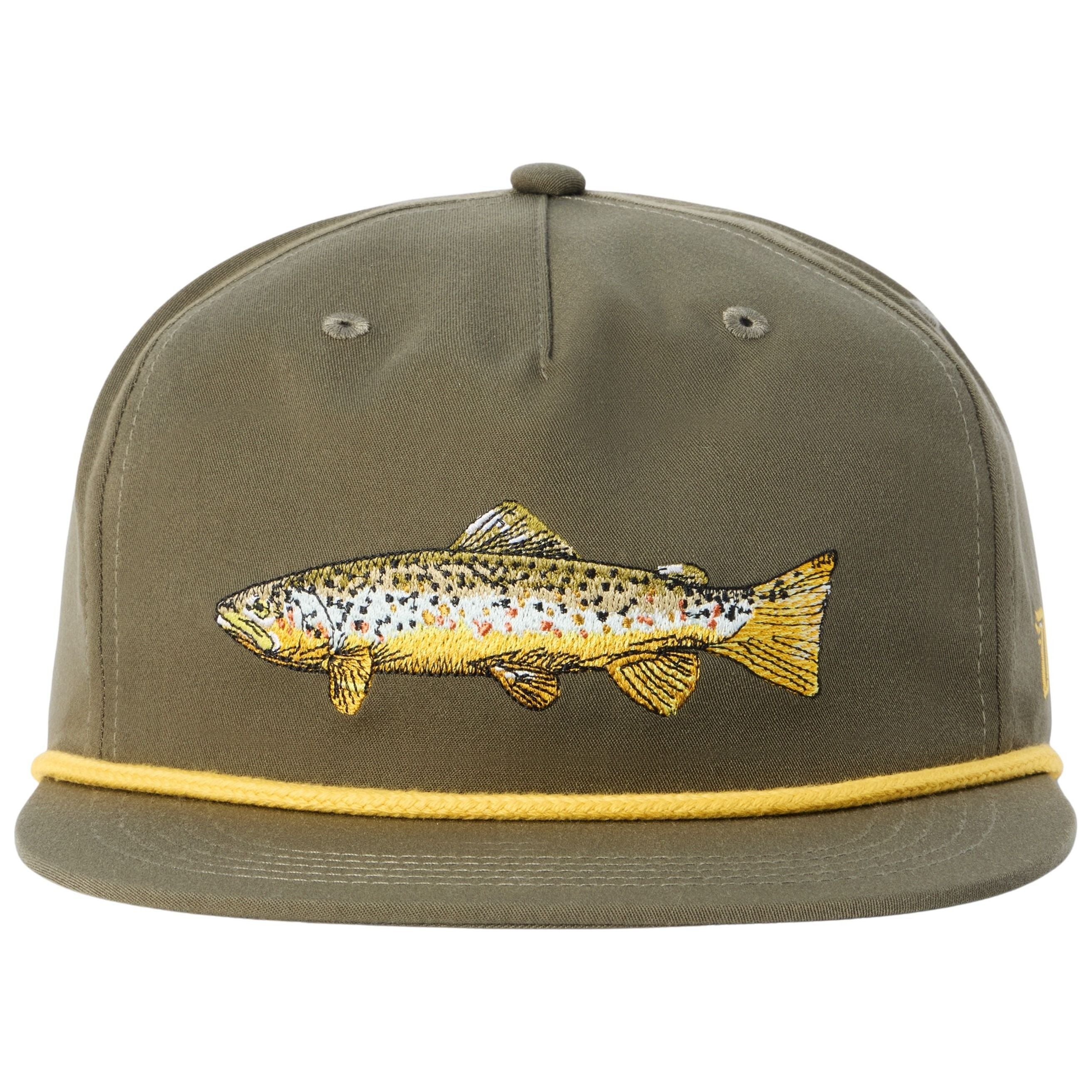 Duck Camp Brown Trout Grandpa Hat Military Green Image 01