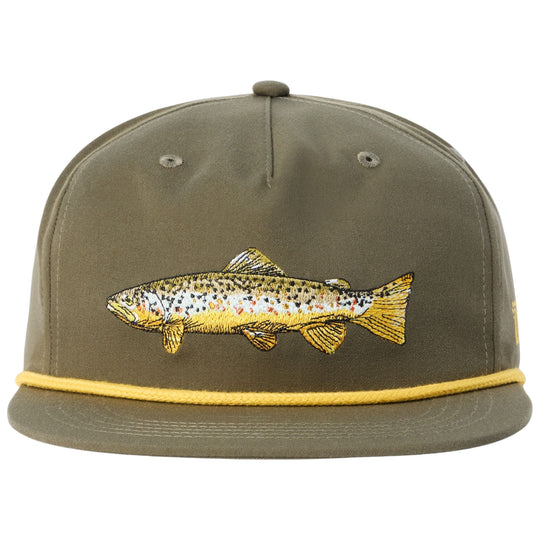 Duck Camp Brown Trout Grandpa Hat Military Green Image 01