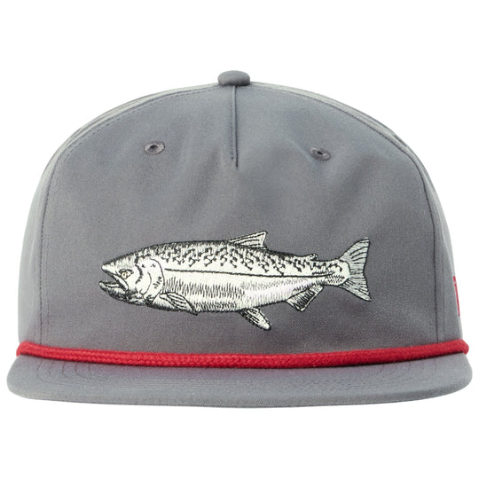 Duck Camp Grandpa Hat Chinook Salmon Charcoal Image 01
