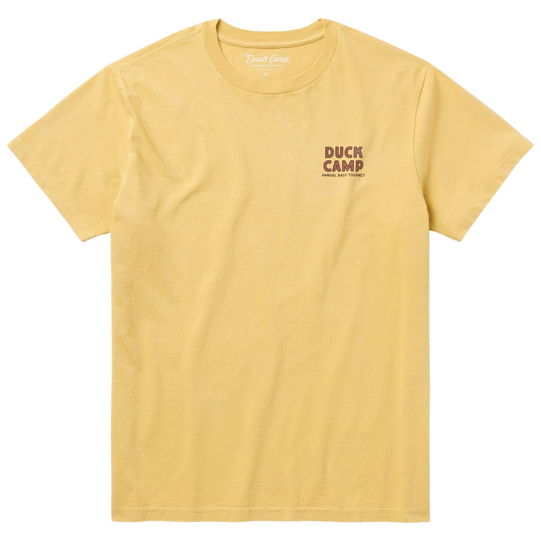 Duck Camp Men's Bass Tourney Graphic Tee Mustard Image 02