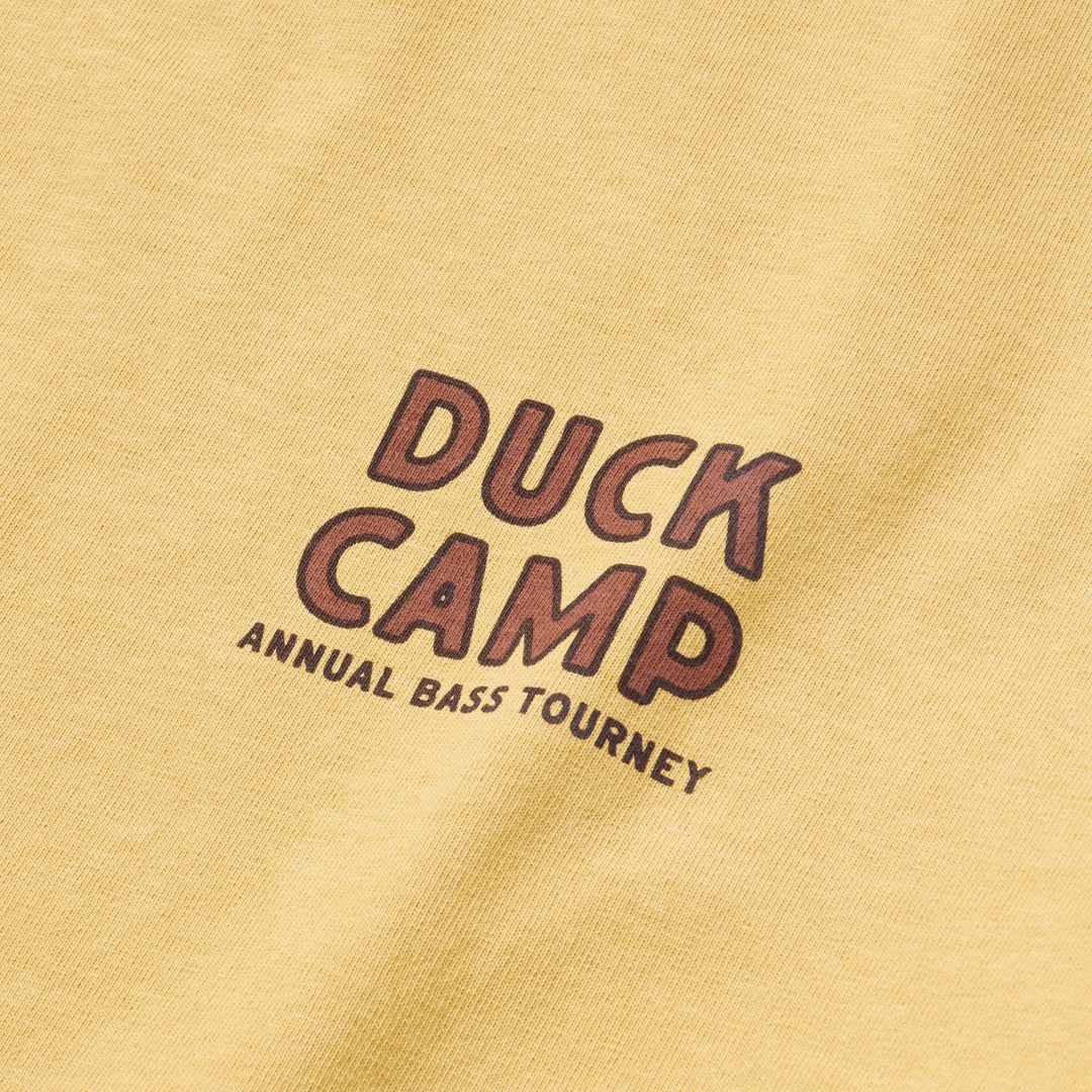 Duck Camp Men's Bass Tourney Graphic Tee Mustard Image 04