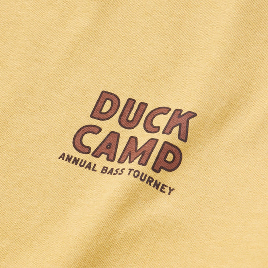 Duck Camp Men's Bass Tourney Graphic Tee Mustard Image 04