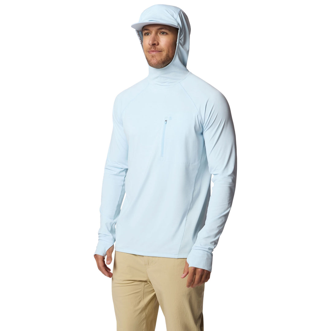 Duck Camp Men's Brrr Lightweight Rockport Pro Guide Hoodie Ice Water Image 03
