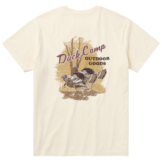 Duck Camp Men's Longbeards Graphic Tee Ivory Image 01