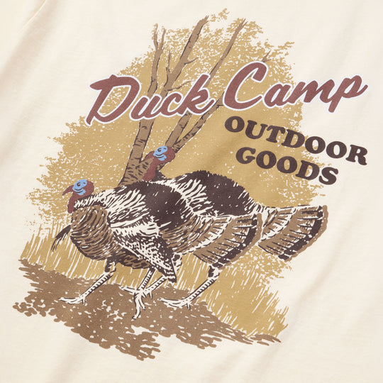Duck Camp Men's Longbeards Graphic Tee Ivory Image 03