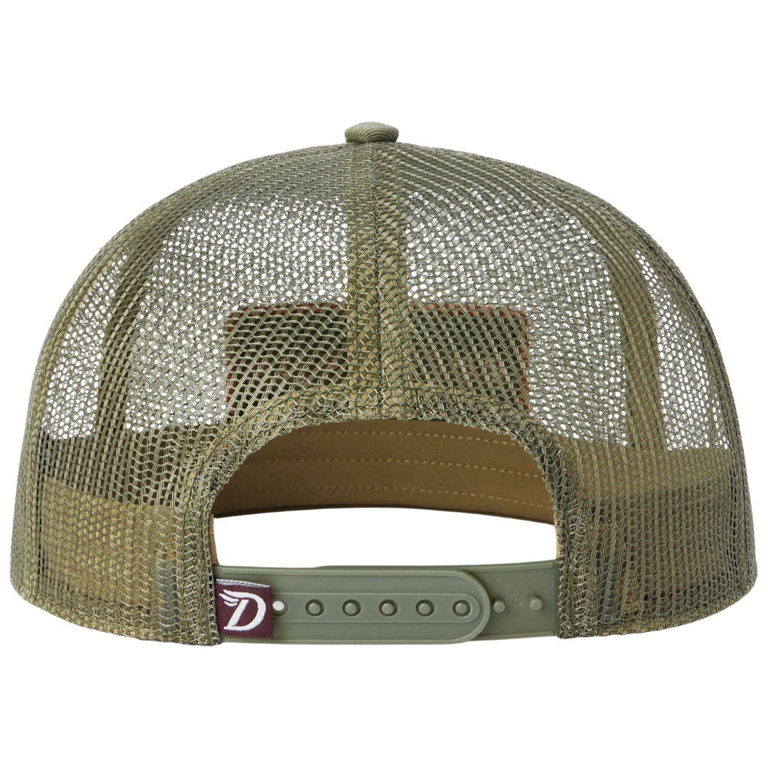 Duck Camp Outfiitter Fly Patch Gulf Trucker Hat Sagebrush Image 02
