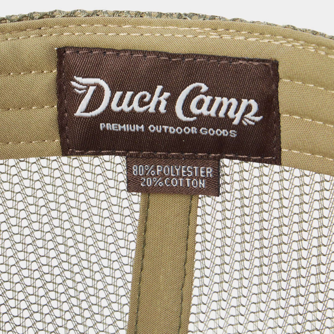 Duck Camp Outfiitter Fly Patch Gulf Trucker Hat Sagebrush Image 05