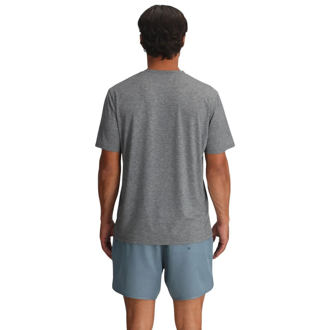 Free Fly Men's Elevate Lightweight Tee Heather Grey Image 02