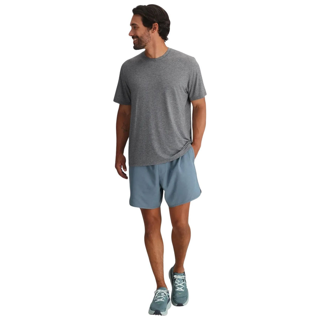 Free Fly Men's Elevate Lightweight Tee Heather Grey Image 03