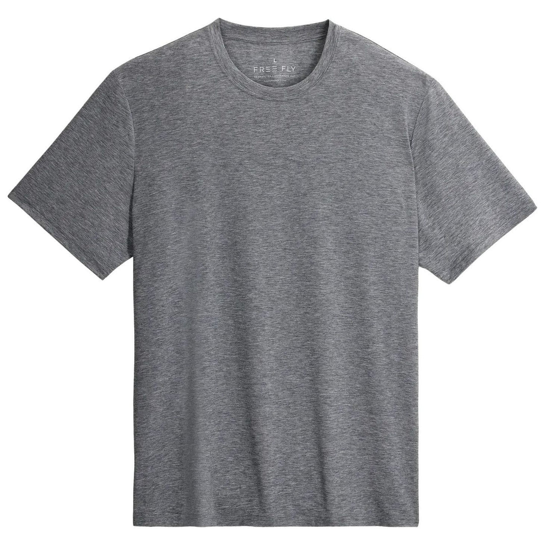 Free Fly Men's Elevate Lightweight Tee Heather Grey Image 04