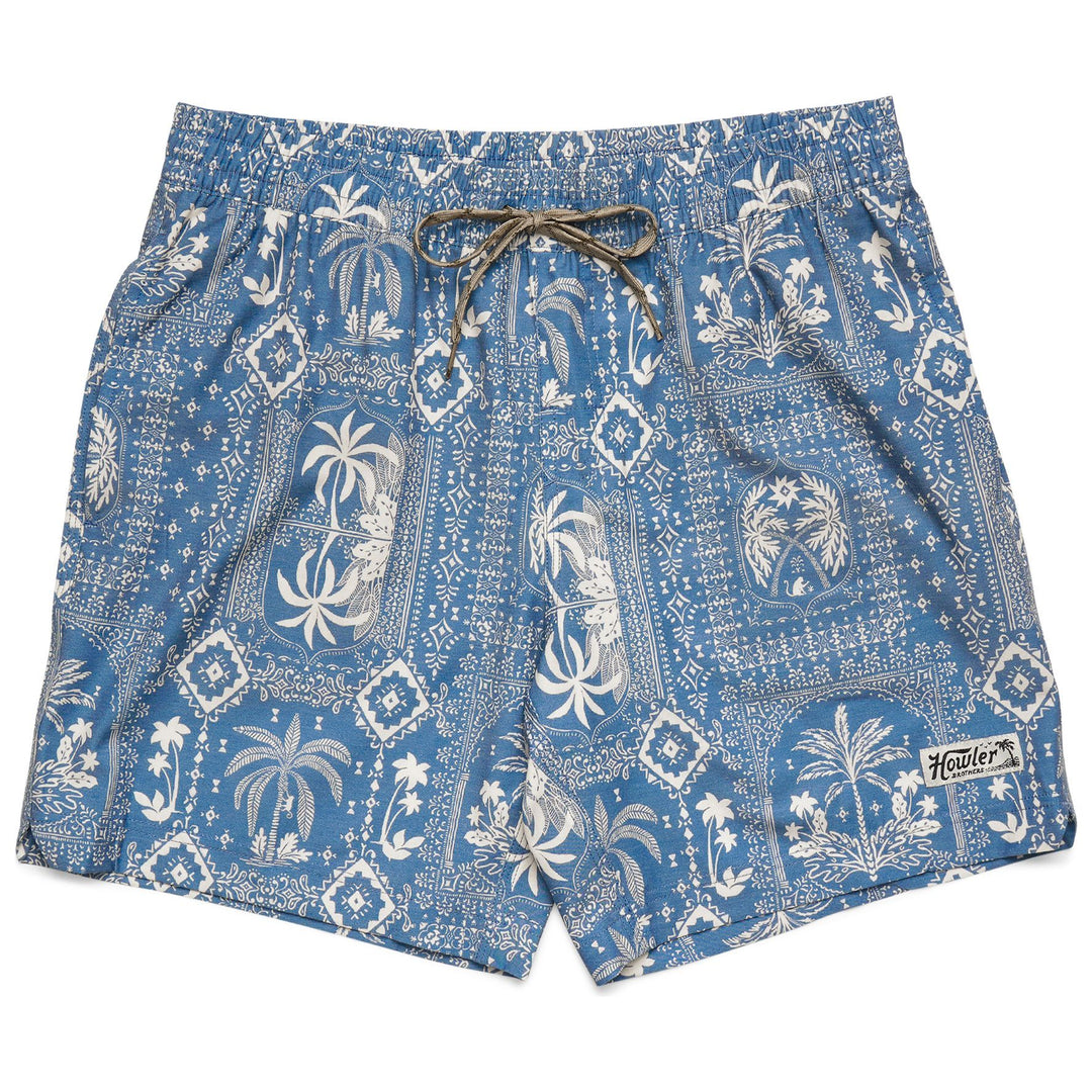 Howler Brothers Deep Set Boardshorts Palmetto Prophecy : Storm Blue Image 01