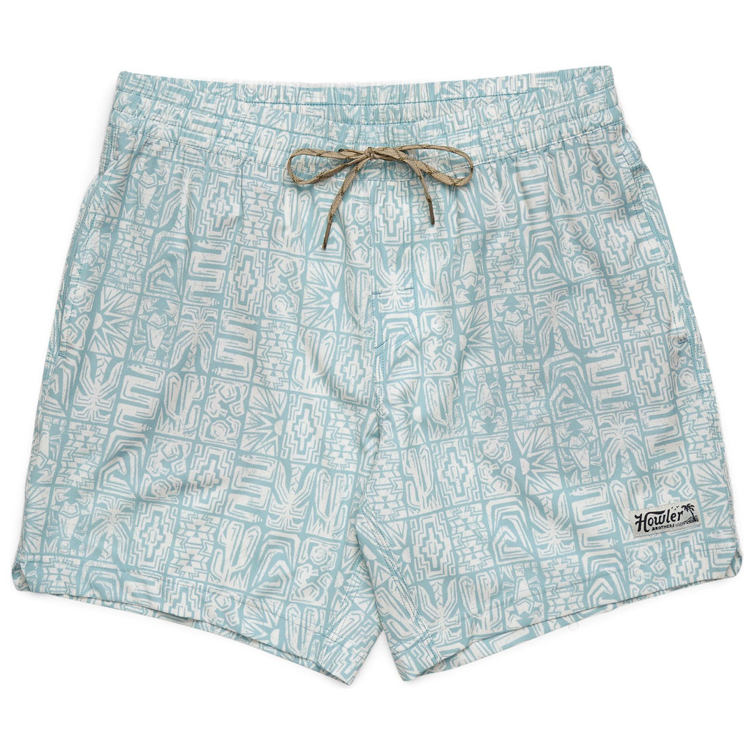 Howler Brothers Deep Set Boardshorts Tidal Tablets : Seafoam Image 01