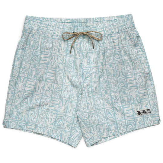 Howler Brothers Deep Set Boardshorts Tidal Tablets : Seafoam Image 01