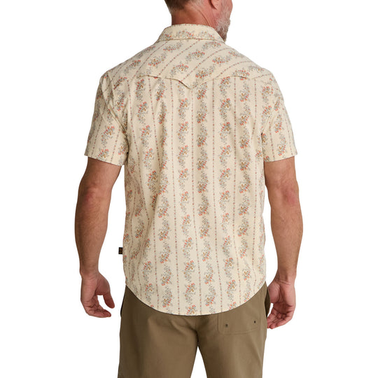 Howler Brothers Open Country Tech Shirt Grampa's Curtains : Natural Image 07