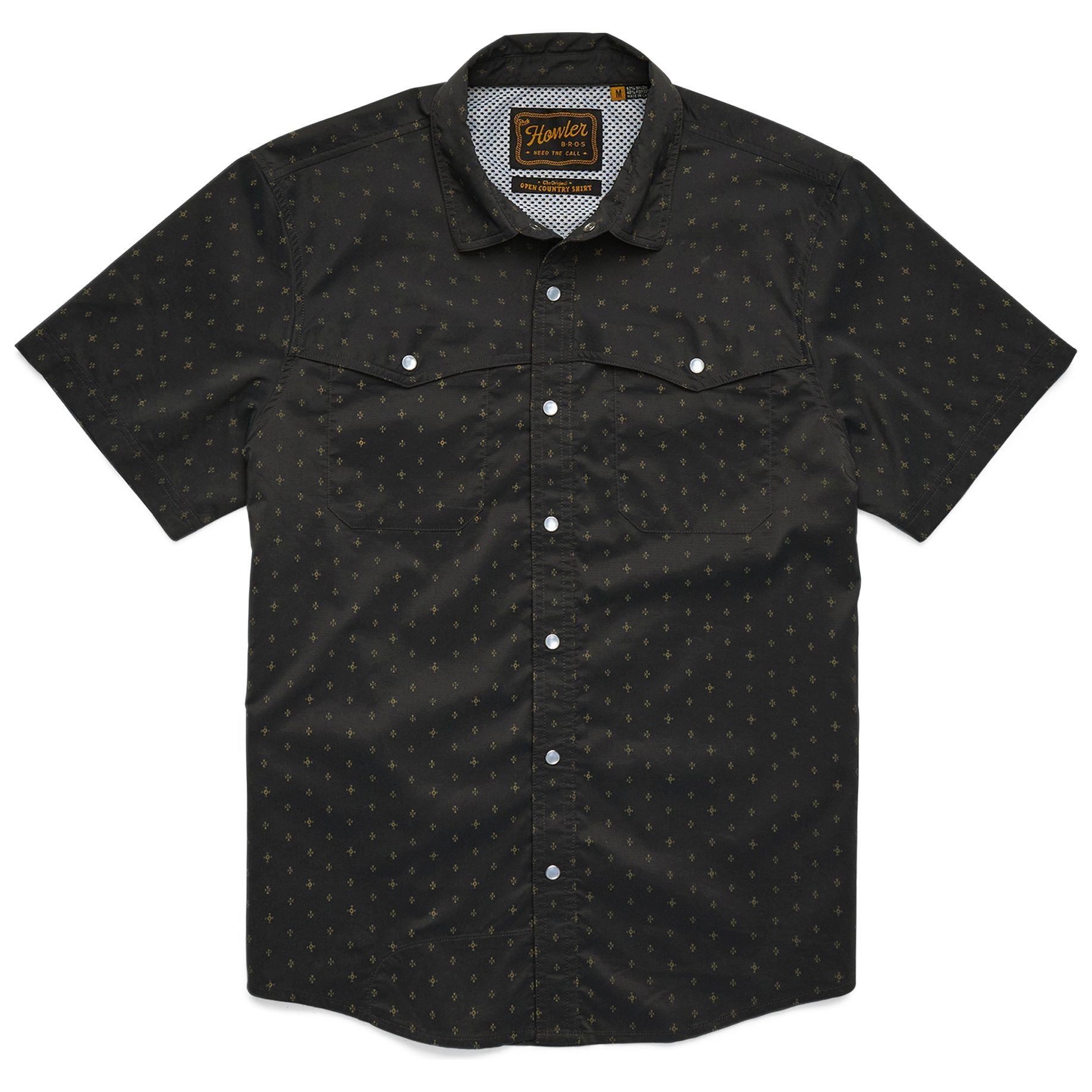 Howler Brothers Open Country Tech Shirt Supernovas : Antique Black Image 01