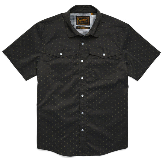 Howler Brothers Open Country Tech Shirt Supernovas : Antique Black Image 01