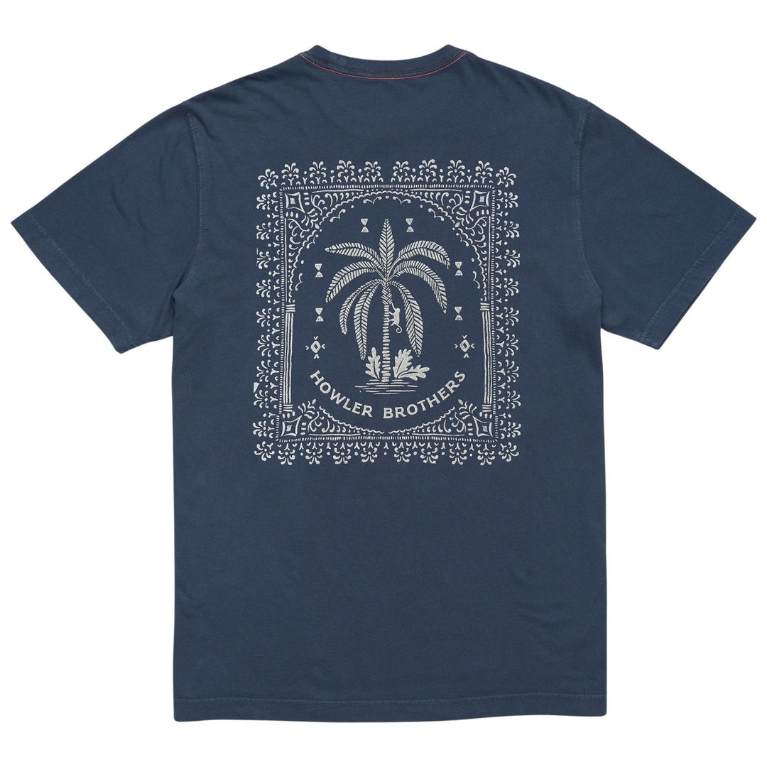 Howler Brothers Palmetto Print Cotton T-Shirt Key Largo Image 01