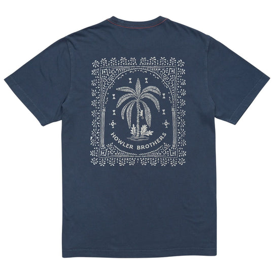 Howler Brothers Palmetto Print Cotton T-Shirt Key Largo Image 01
