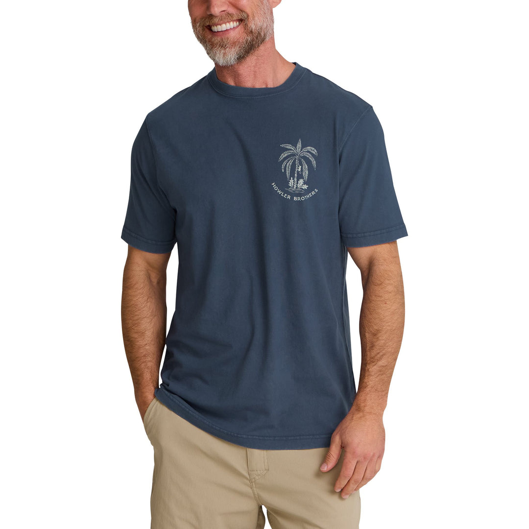 Howler Brothers Palmetto Print Cotton T-Shirt Key Largo Image 03