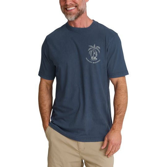 Howler Brothers Palmetto Print Cotton T-Shirt Key Largo Image 03