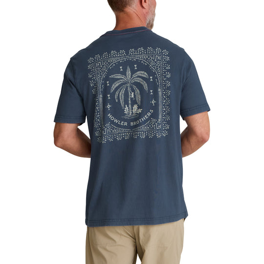 Howler Brothers Palmetto Print Cotton T-Shirt Key Largo Image 04