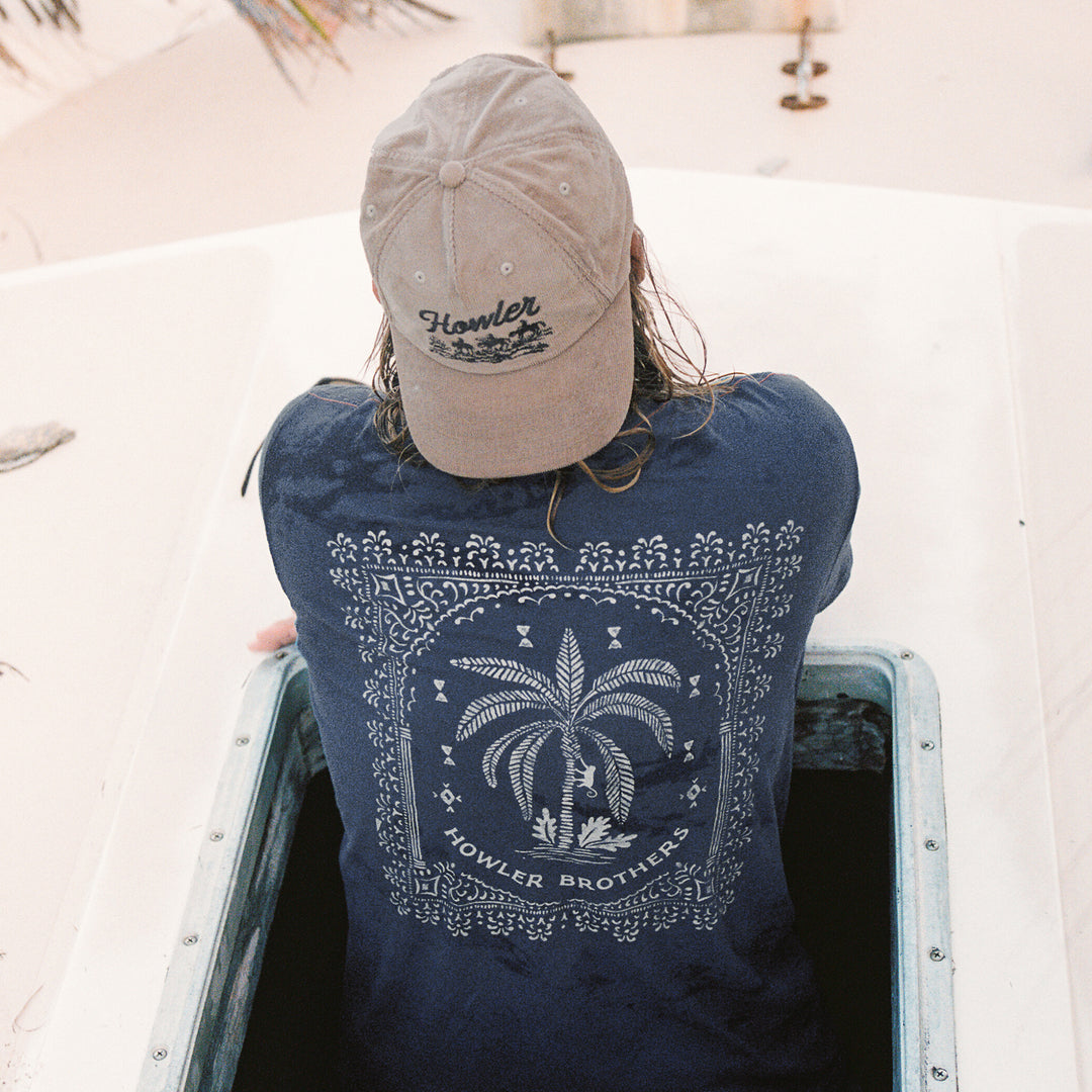 Howler Brothers Palmetto Print Cotton T-Shirt Key Largo Image 05