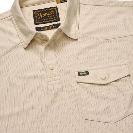 Howler Brothers Ranchero Tech Polo Sand Image 03