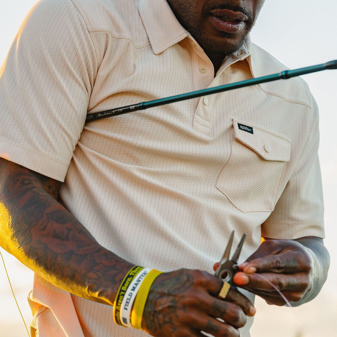 Howler Brothers Ranchero Tech Polo Sand Image 07