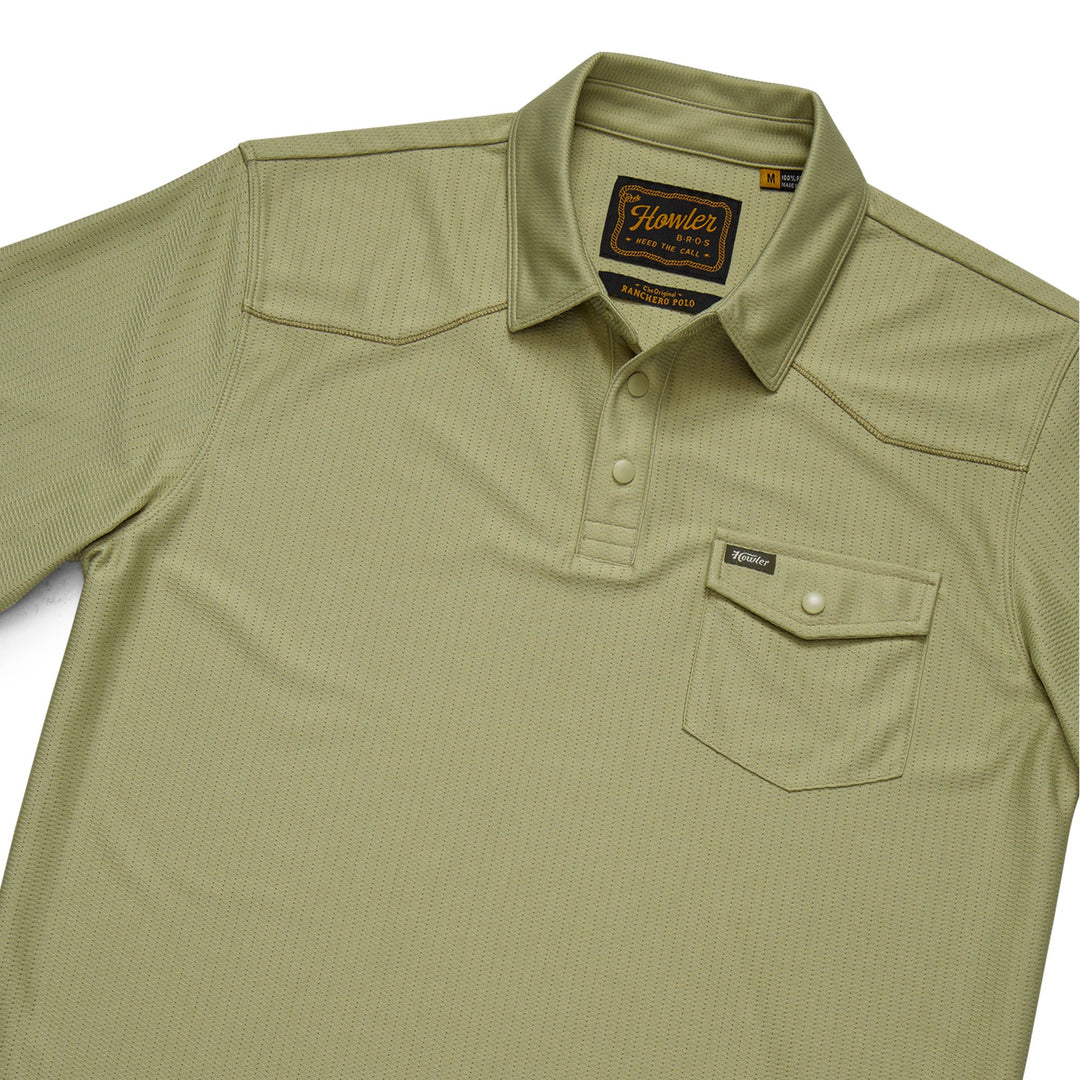 Howler Brothers Ranchero Tech Polo Wasabi Image 02
