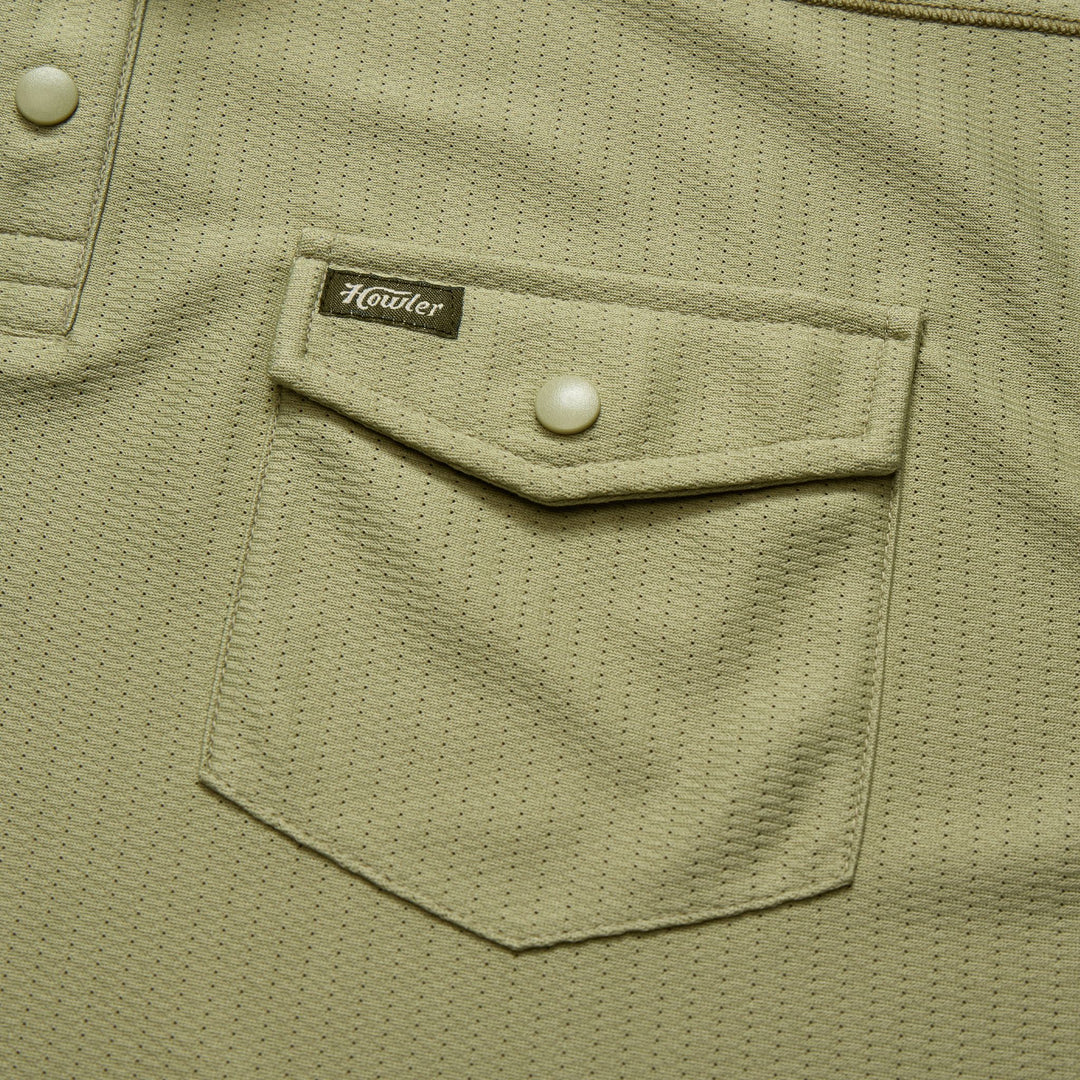 Howler Brothers Ranchero Tech Polo Wasabi Image 03