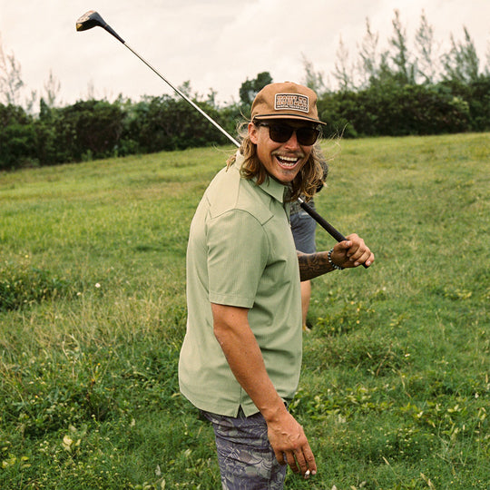 Howler Brothers Ranchero Tech Polo Wasabi Image 07