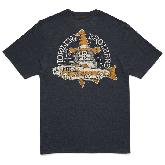 Howler Brothers River Wizard Blended T-Shirt Navy Heather Image 01
