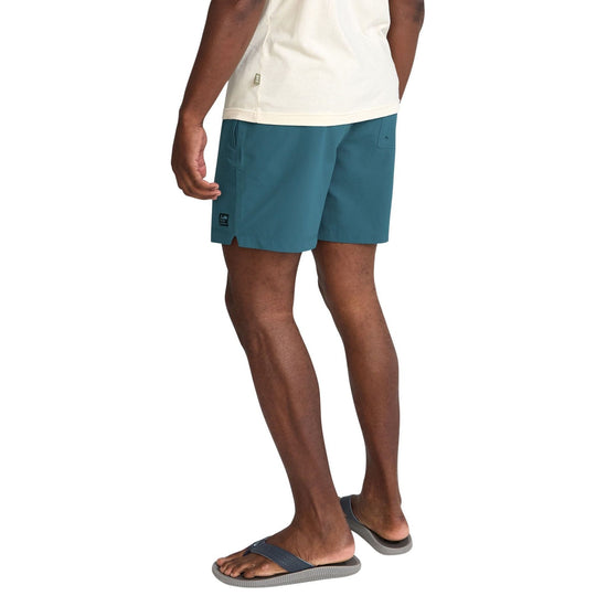 Howler Brothers Salado Shorts Seersucker : Dark Teal Image 06