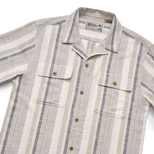 Howler Brothers Shores Club Shirt Old Bill Stripe : Limestone Image 02