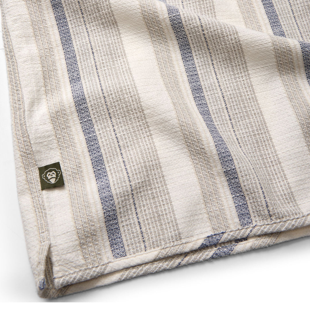 Howler Brothers Shores Club Shirt Old Bill Stripe : Limestone Image 04