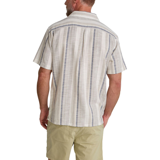 Howler Brothers Shores Club Shirt Old Bill Stripe : Limestone Image 07