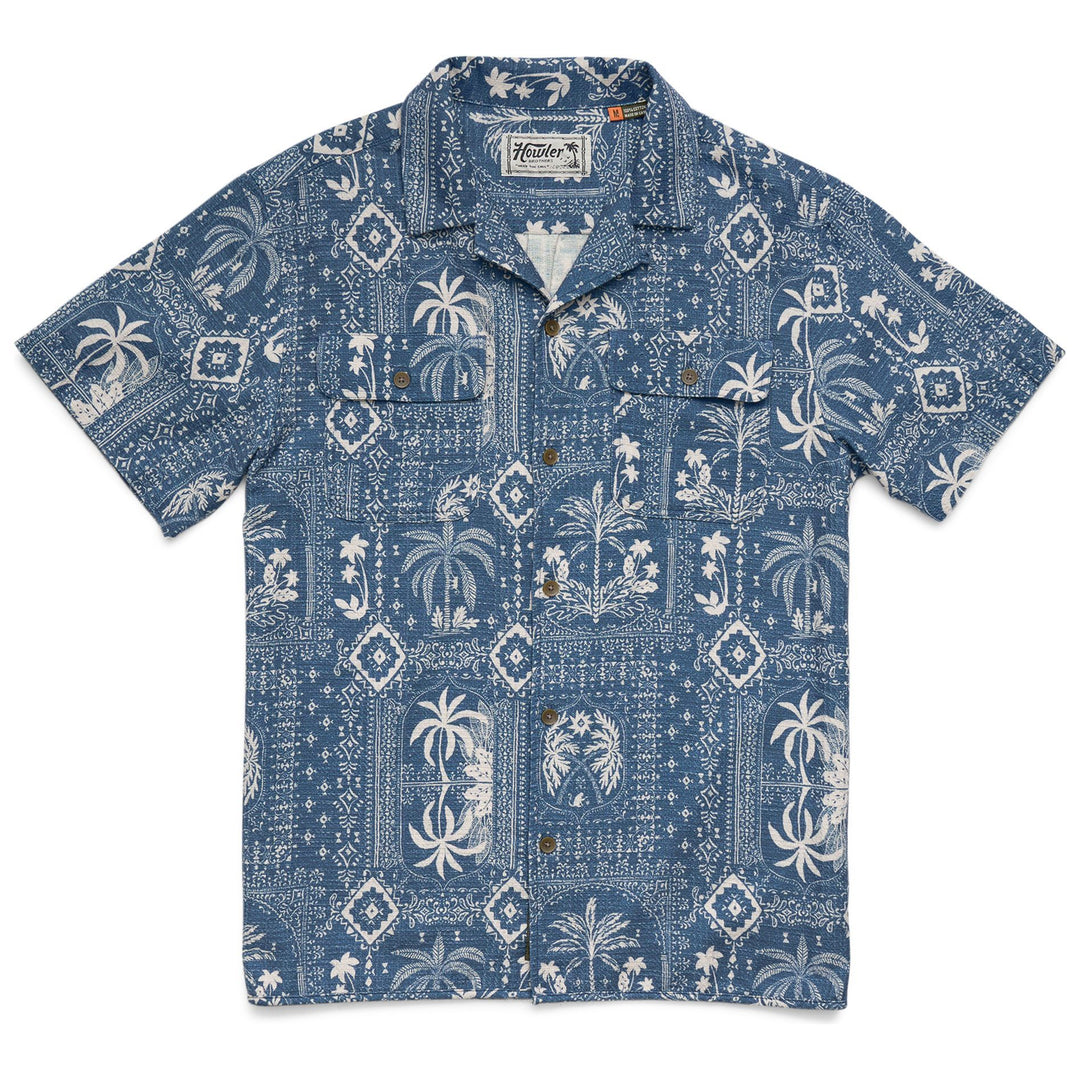 Howler Brothers Shores Club Shirt Palmetto Prophecy : Storm Blue Image 01