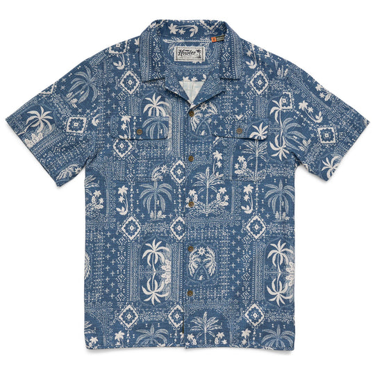 Howler Brothers Shores Club Shirt Palmetto Prophecy : Storm Blue Image 01