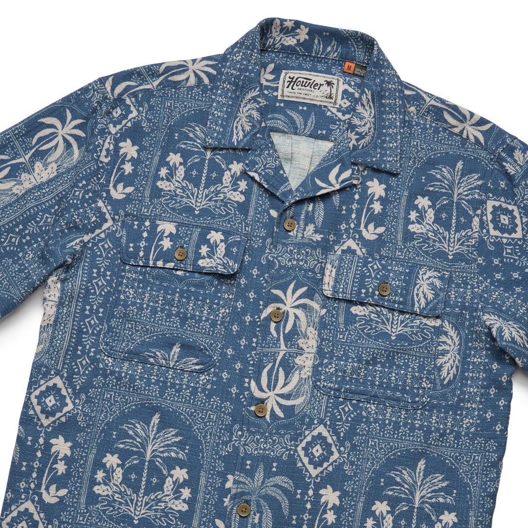 Howler Brothers Shores Club Shirt Palmetto Prophecy : Storm Blue Image 02