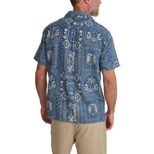 Howler Brothers Shores Club Shirt Palmetto Prophecy : Storm Blue Image 06
