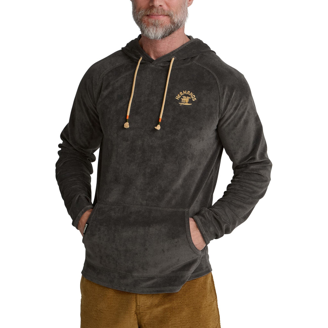 Howler Brothers Terrycloth Hoodie Surfbird : Antique Black Image 04