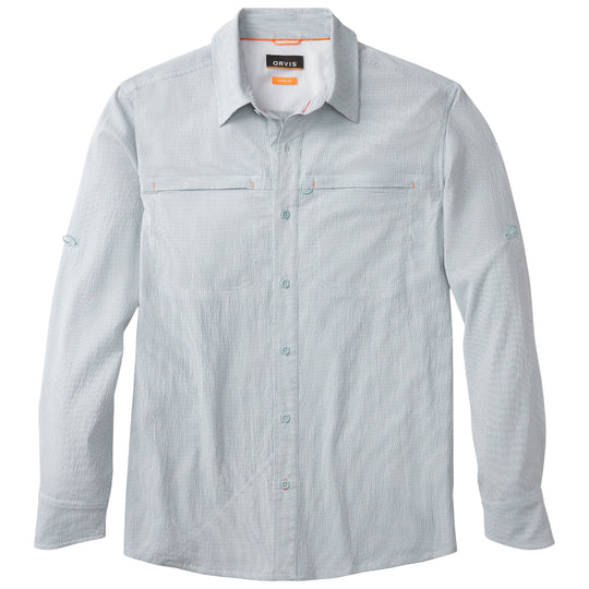 Orvis Men's Open Air Caster Shirt Mineral Blue / White Image 01