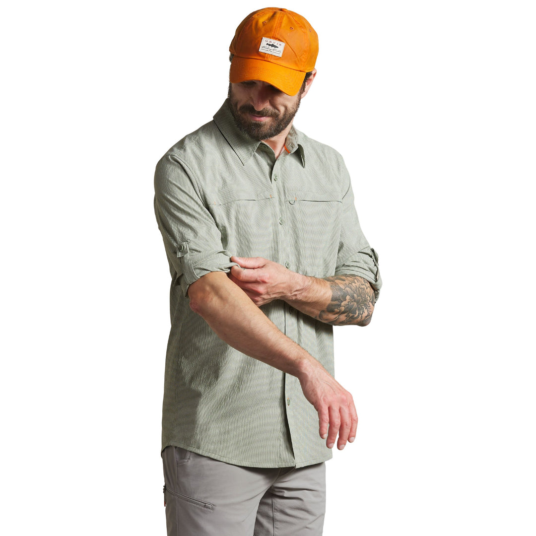 Orvis Men's Open Air Caster Shirt Silver Pine / Celadon Image 04