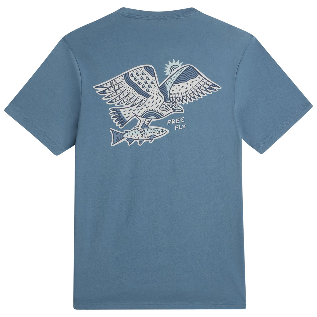 Free Fly Men's Osprey Catch Tee Pacific Blue Image 01
