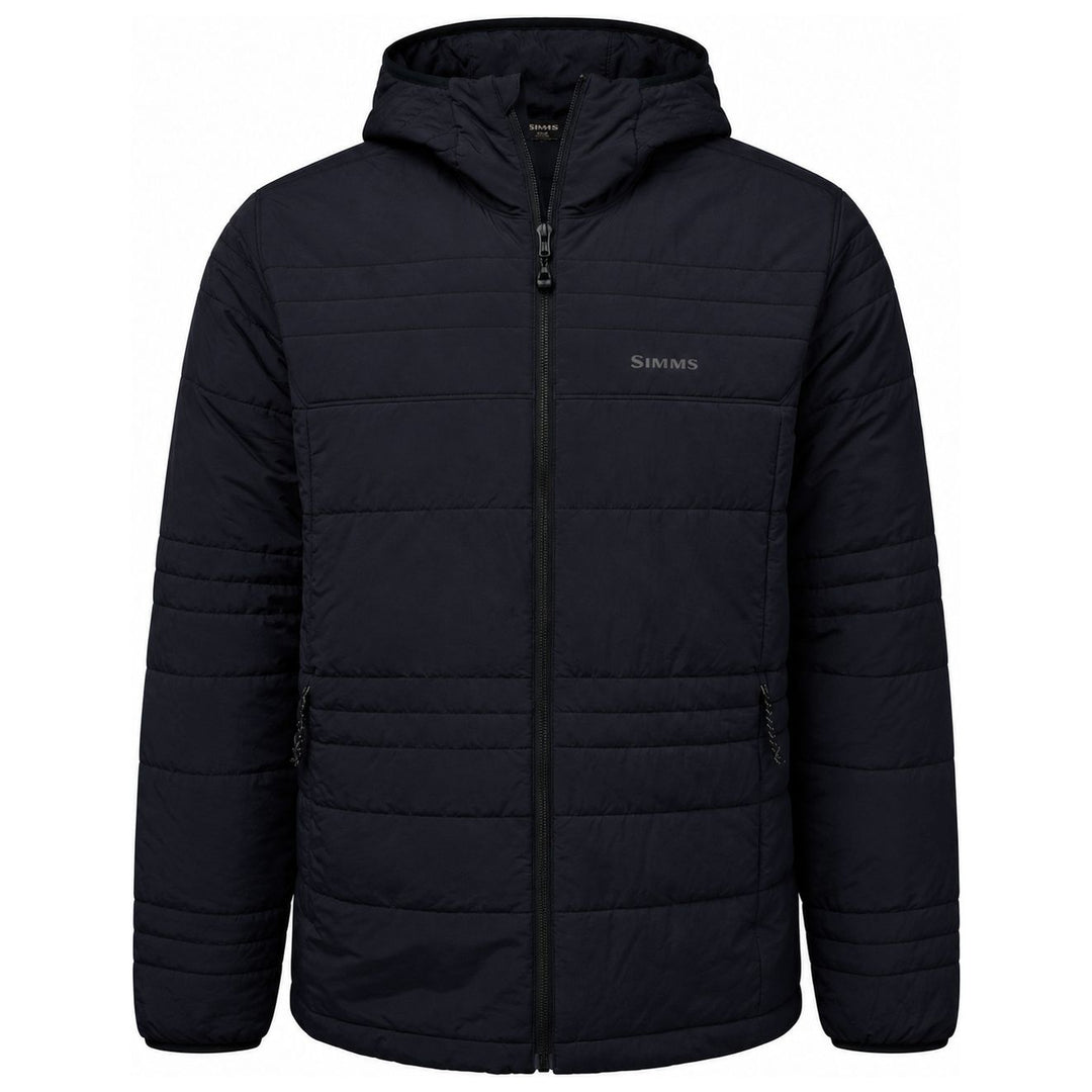 Simms Men's Fall Run Hooded Jacket Black Image 01
