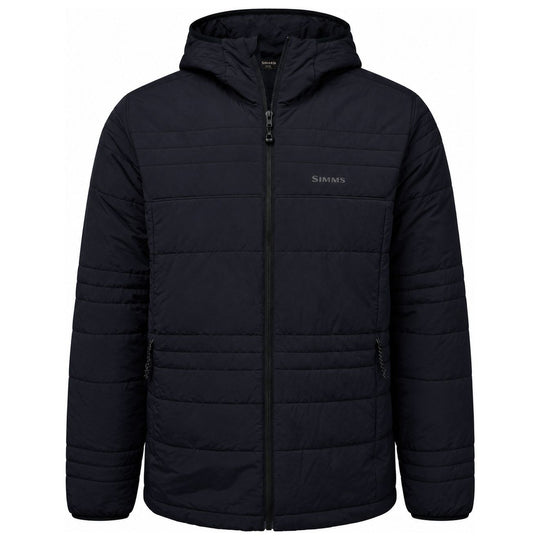 Simms Men's Fall Run Hooded Jacket Black Image 01